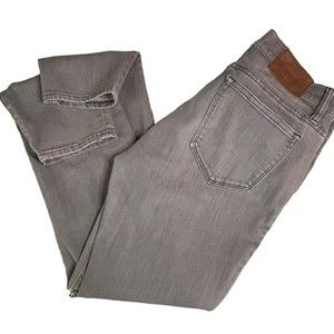 J Crew womens toothpick jeans gray size 29 stretch Mid rise‎ Skinny